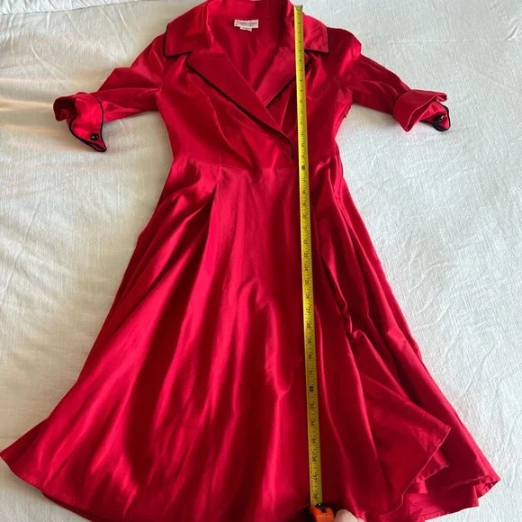 Rockabilly Deadly Dames x Micheline Pitt housewife pinup 50s midi deess XS - Picture 9 of 9